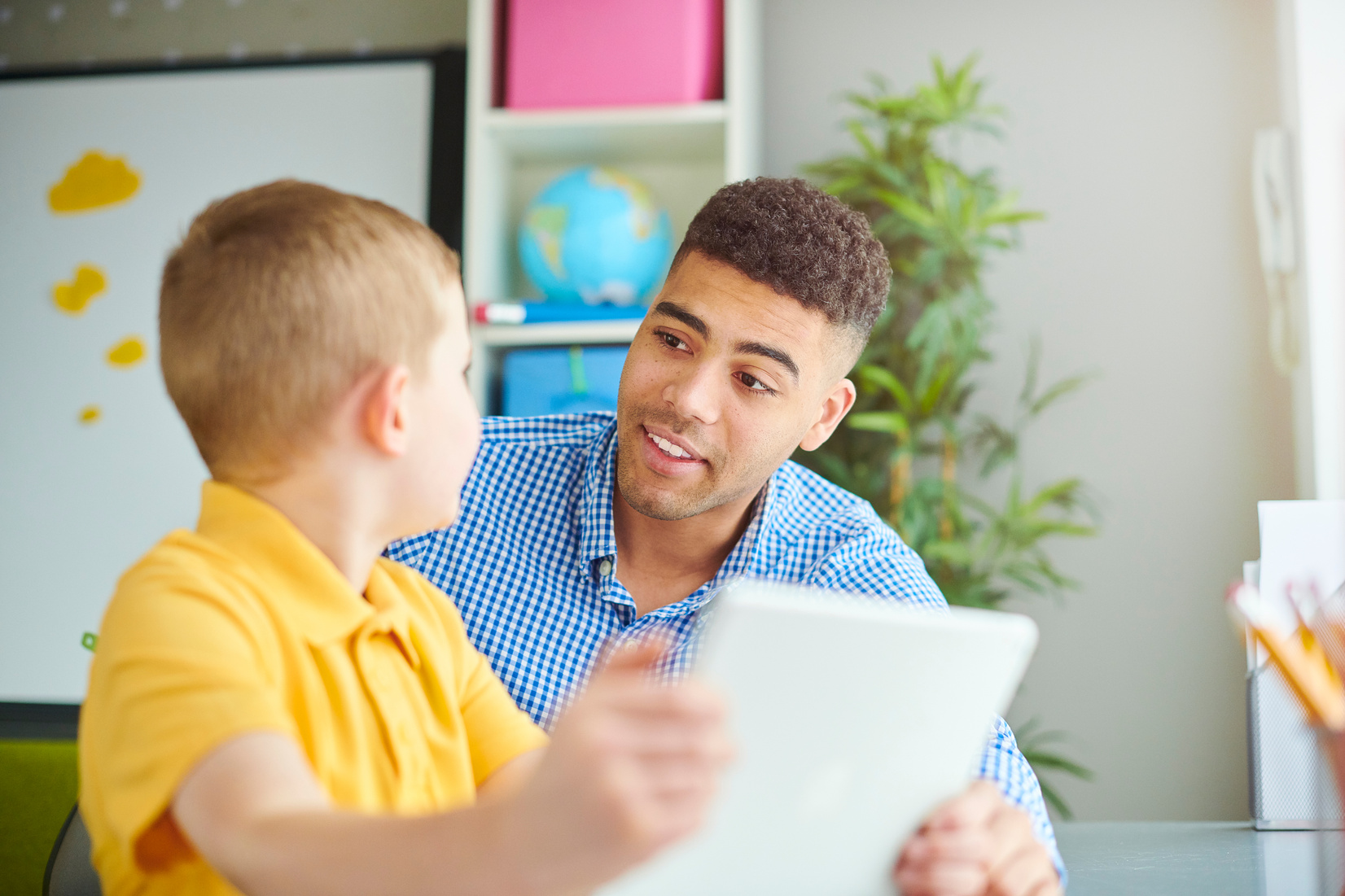 young male teacher